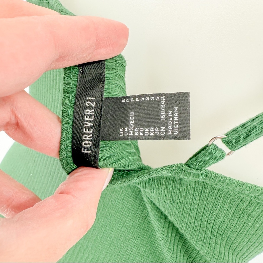 Forever 21 Emerald Green Bodycon Midi Dress - Picture 3 of 5